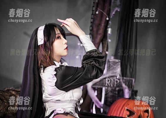 黑色显瘦又神秘，Leah梓未cos再现完美，怎么可以把自己黑得那么stylish！
