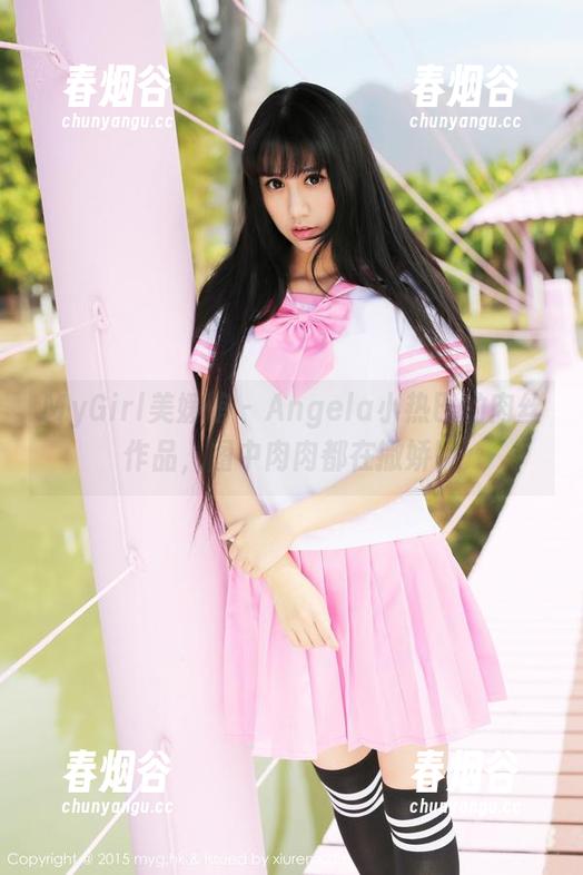MyGirl美媛馆 - Angela小热巴的肉丝作品，图中肉肉都在撒娇呢